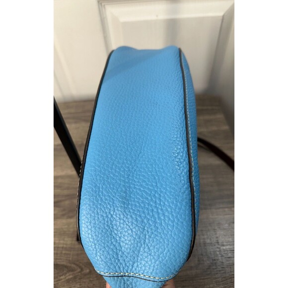 Dooney and Bourke Hobo  Shoulder Bag Turquoise Authentic Pebble Leather - Picture 7 of 9